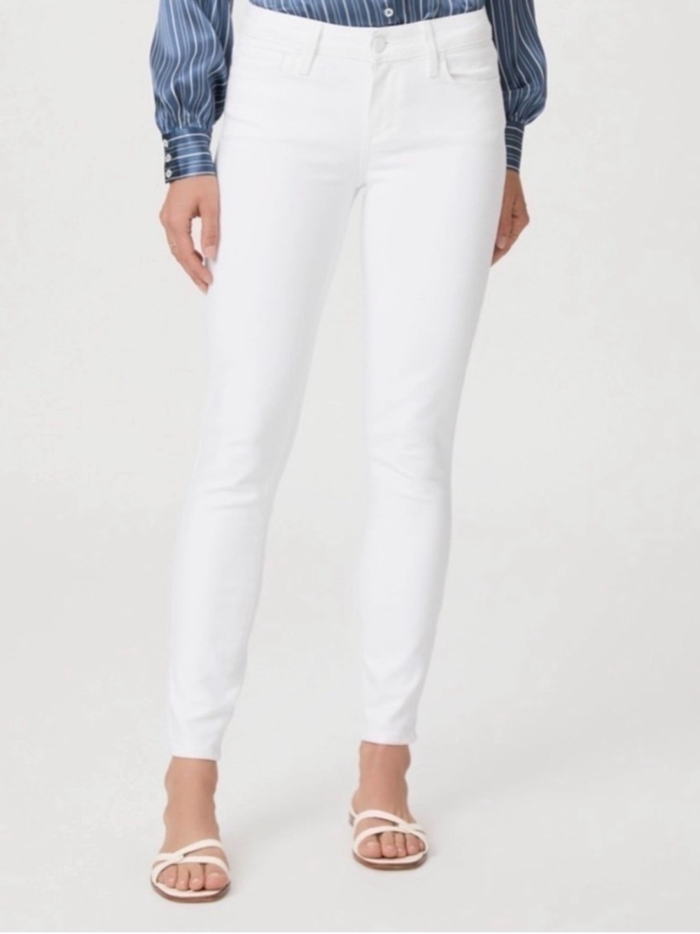 ✨ PAIGE Verdugo Crop White Skinny Jeans – Size 25 ✨ - Picture 2 of 9